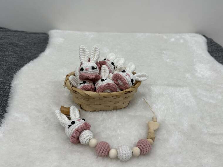 Hase Schnullerkette