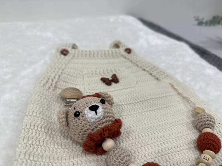Strickkleid (beige) – Bild 2